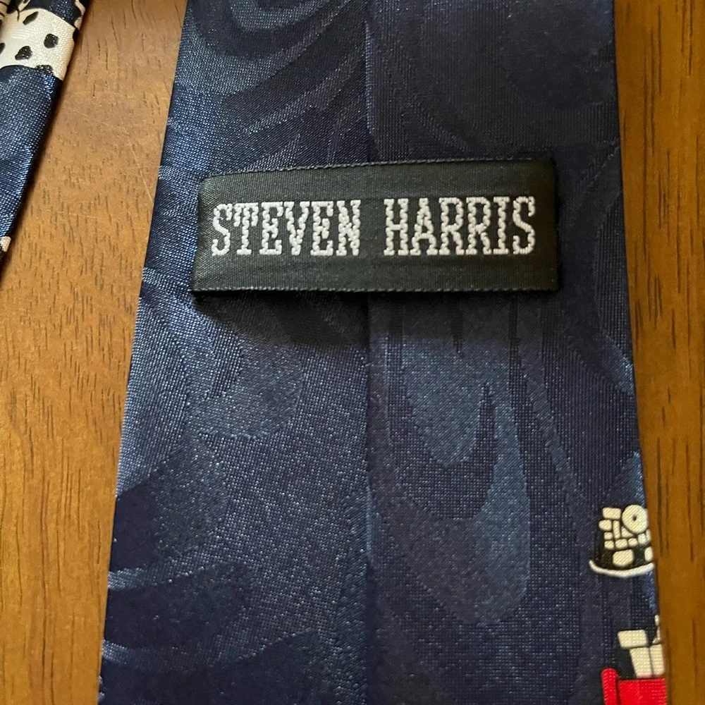 Blue and Red Firefighter Pattern Ties